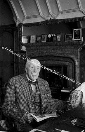 ADARE MANOR   LORD DUNRAVEN AT DESK